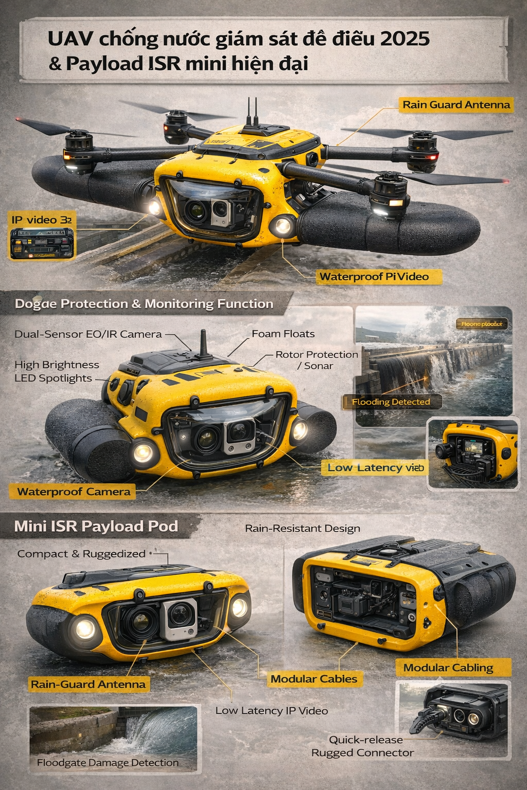 Waterproof payload